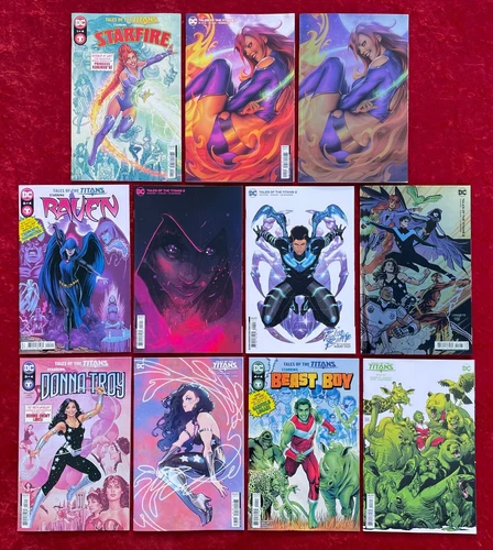Tales Of The Titans #1-4 A B C D Foil Variants (Full run), DC, 2023; Beast World
