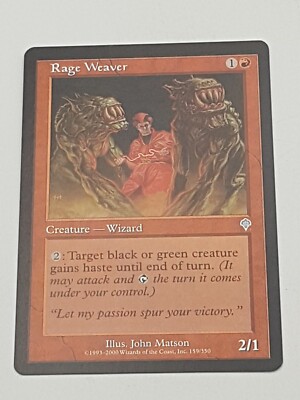 Magic the Gathering Einzelkarte Rage Weaver bespielt