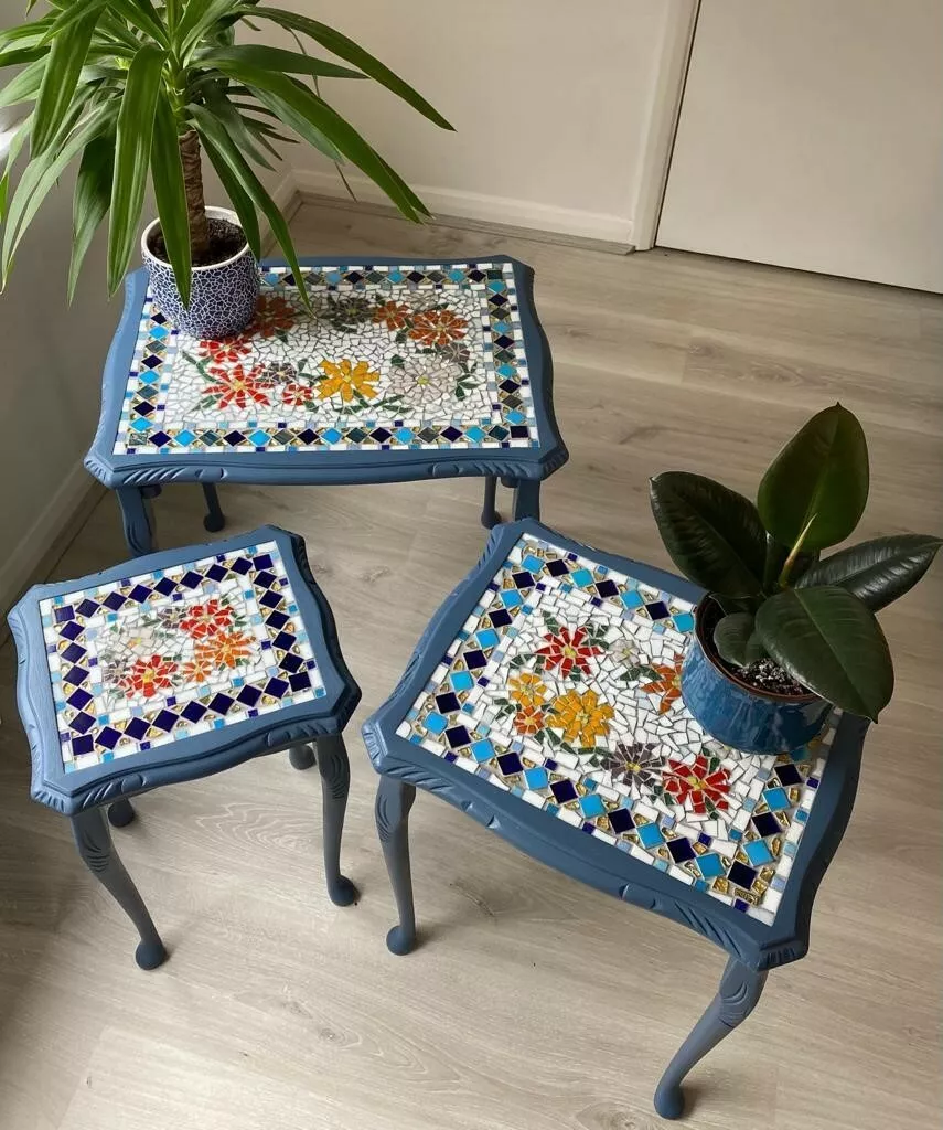 Mosaic nest of on sale tables