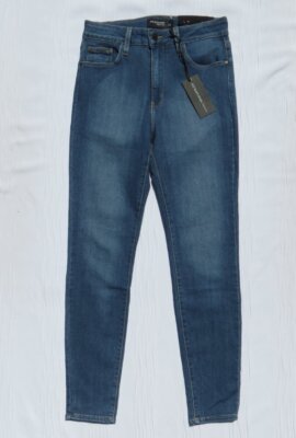 NEW $98 JUST BLACK DENIM US 30 8 M Blue Stretch High Rise Essential Skinny Jeans