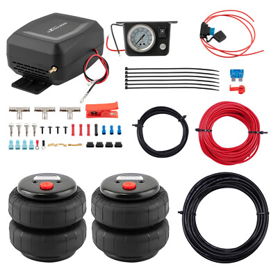 2X Luftfederung Universell 2500LBS + 12V Kompressor Controller Kit For Pickups