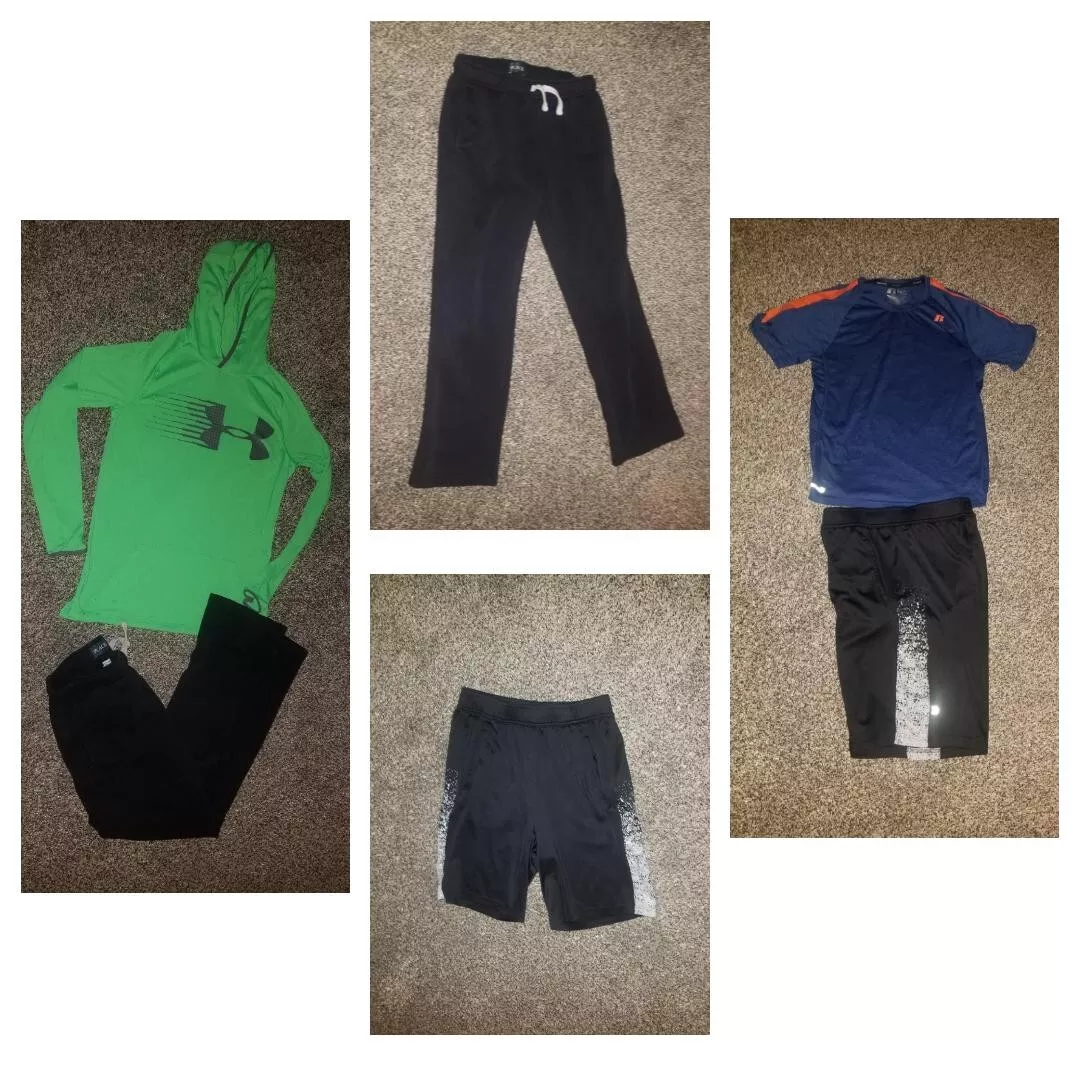 Boys clothing lot size 12 14 16 Athletic Sports Wear Gym Football School outfits