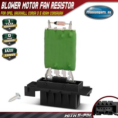 Heater Blower Motor Fan Resistor for Opel Vauxhall Corsa D E 2006 ...