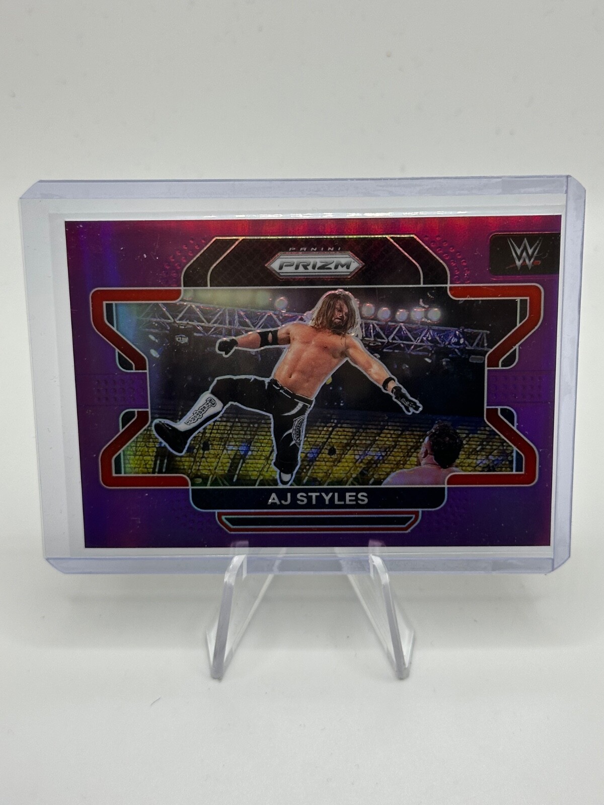 2022 WWE - Prizm - Purple /149 - #7 AJ Styles No 31