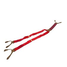 Men  s Trafalgar Adjustable Red Suspenders