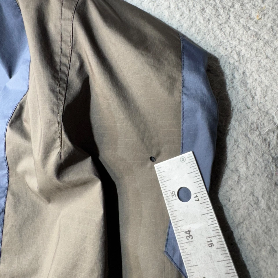 Chaqueta deportiva Zegna para hombre mediana azul gris Ripstop golf ligera viaje italiana Foto 4 de 4