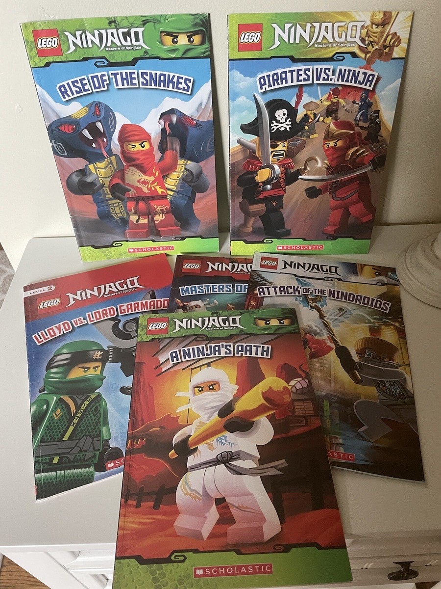 Lot of 6 Lego Ninjago Masters of Spinjitzu Books scholastic