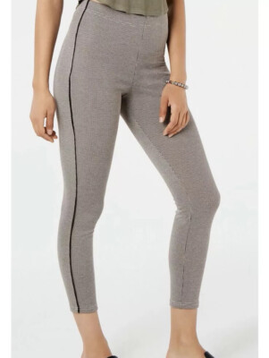 Free Ship!$46  Hue Houndstooth Cropped Leggings Brown 22-24 XXXL (B96)