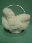 Vintage Fact Games & Gifts Plush Bunny Rabbit Easter Basket  White / Pink — photo 3