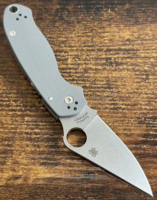 Spyderco Para 3 PM3 G-10 Gray MAXAMET C223GPDGY FACTORY SECOND | eBay