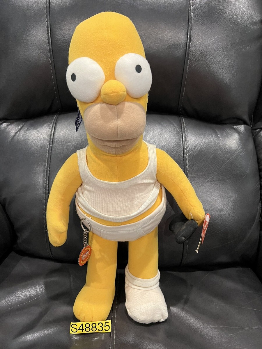 SIMPSONS APPLAUSE 2003 TALKING HOMER IN UNDERWEAR 19” PLUSH NEW