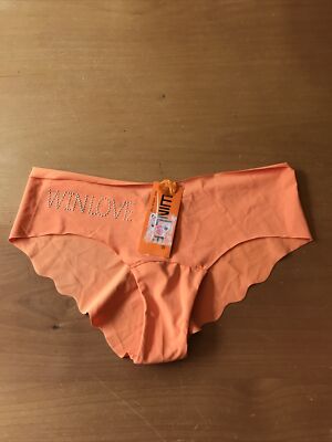 WIN LOVE orange Bikini Underwear - Women s M, NWT