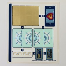 LEGO STICKER SHEET 70838 Queen Watevra's 'So-Not-Evil' Space Palace LEGO Movie