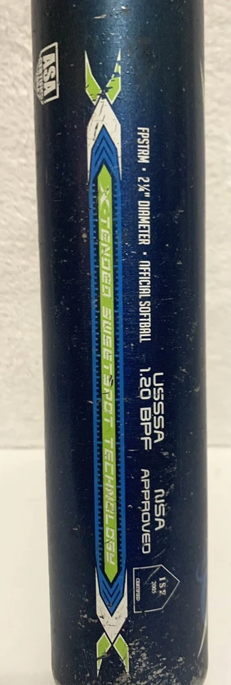 Bate de softbol lanzamiento rápido Worth Storm FPSTRM 2 1/4" de diámetro Latigazo cervical BEBB37 28 pulgadas 15 oz Foto 4 de 4