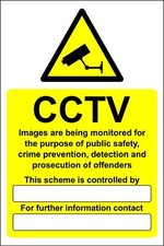 CCTV data compliant GDPR Safety sign