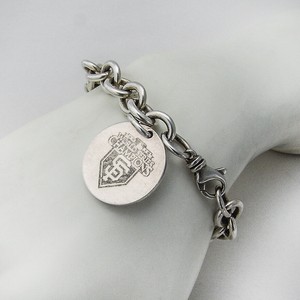 medallion tiffany charm sterling bracelet chain silver series