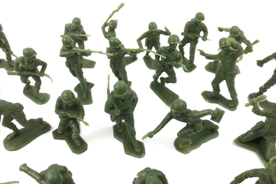 Vintage Marx Desert Fox Play Set Toy Replacement Parts Army Green