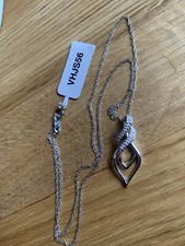 Annabella Collection Sterling Silver 925 Diamond Necklace Pendant Jewellery