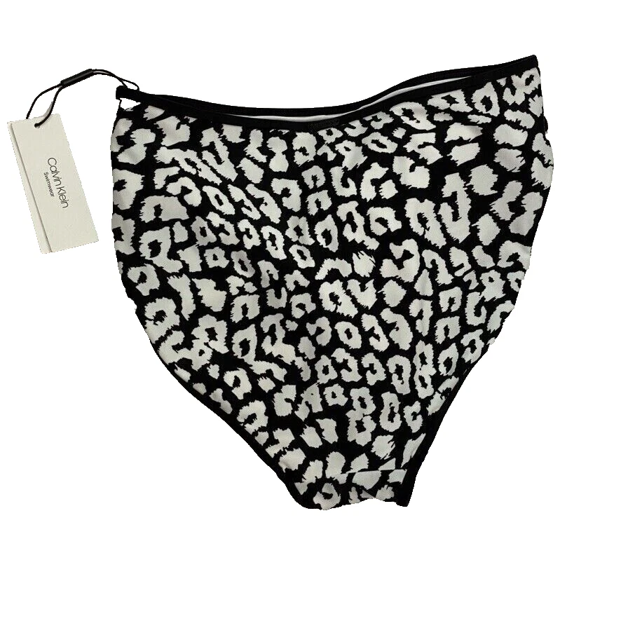 Parte inferior de bikini para mujer Calvin Klein $58 negro/blanco talla S Foto 2 de 4