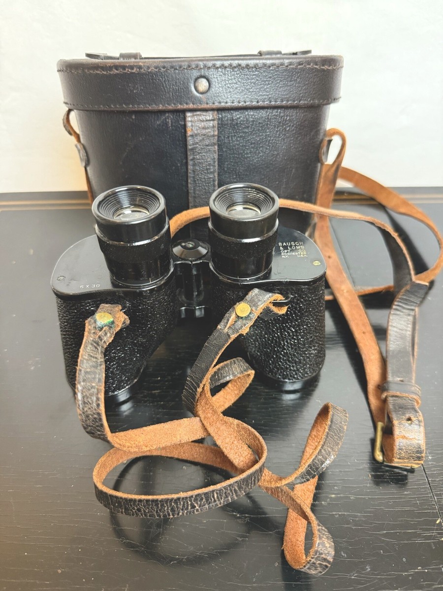 Vintage Bausch & Lomb US Binoculars w/Leather case | eBay