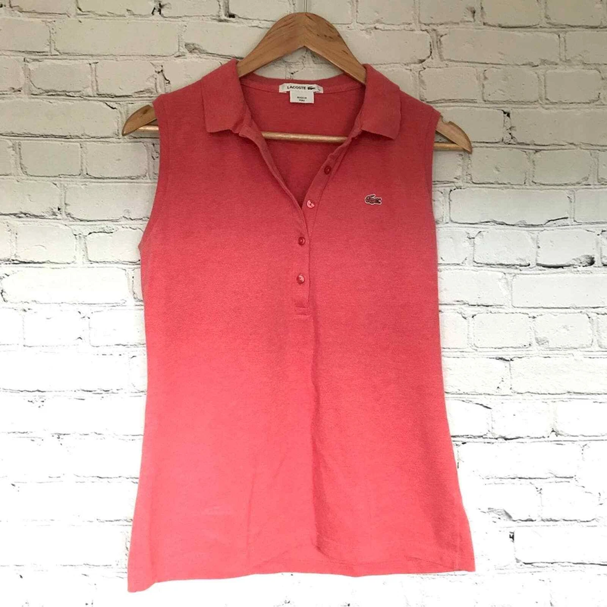 Lacoste top sleeveless polo