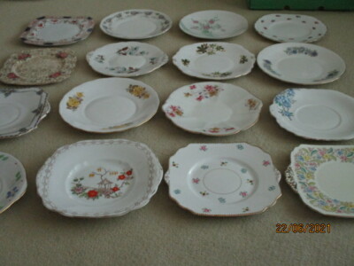 Vintage English China Kuchenteller - passend zu Ihrem Teeservice - Sie wählen 