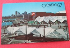 View of Austria Switzerkand  Pavilion Expo 67 Montreal Canada - Unused Postcard