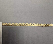 lace trim ribbon price per yard 1/4-inch-wide gold color