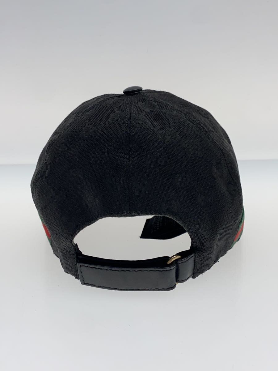 Gucci Cap XL Polyester Black Total Pattern Mens 200035 Used