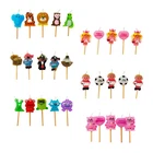 5 X Birthday Party Cake Candles Topper Decoration Pick Girls Boys Kids Candle