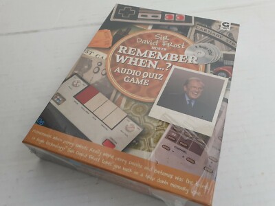 Sir David Frost Gastgeber ERINNERN SIE SICH WANN? Audio Quiz Spiel Audio CD NEU Originalverpackt 