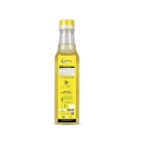 Nutriorg Sunflower Oil Pack Of 500ml - Picture 2 of 8
