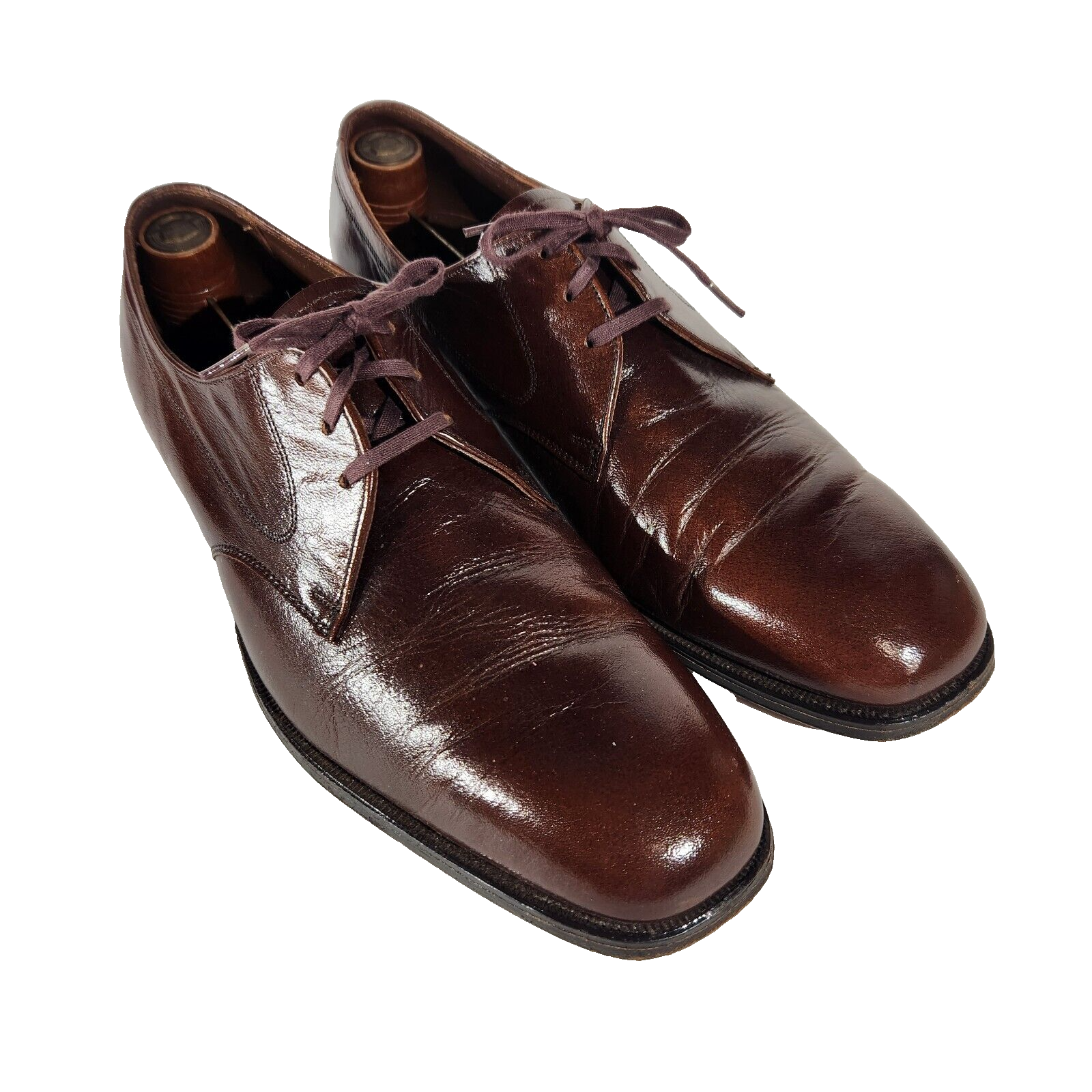 SAOLA Scarpe eleganti Florsheim uomo taglia 10 5 C vintage derby marrone scarpe stringate alberi 625014