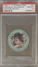 Fernando Valenzuela - 1984 7-11 SLURPEE Coin - 7 ELEVEN - WEST - PSA 10 - POP 5