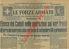 Elenco dei Caduti nelle operazioni sui vari fronti ...