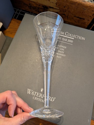 Waterford Crystal Millennium Toasting Flauti - Cinque Toast Universali, Anno 2000 - Foto 2 di 6