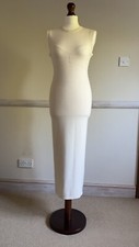 QUICK SALE - ZARA Womens Knit Midi Cream Dress Ecru EUR Size M
