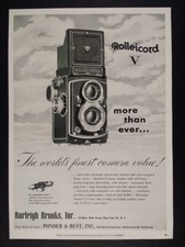 1955 Rollei Rolleicord V Camera vintage print Ad