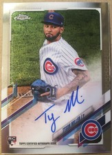 TYSON MILLER 2021 Topps Chrome Rookie Autograph card #RA-TMI Chicago Cubs