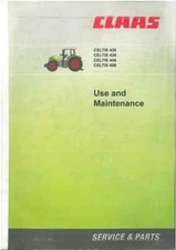 Claas Tractor Celtis 426 436 446 456 Operators Manual