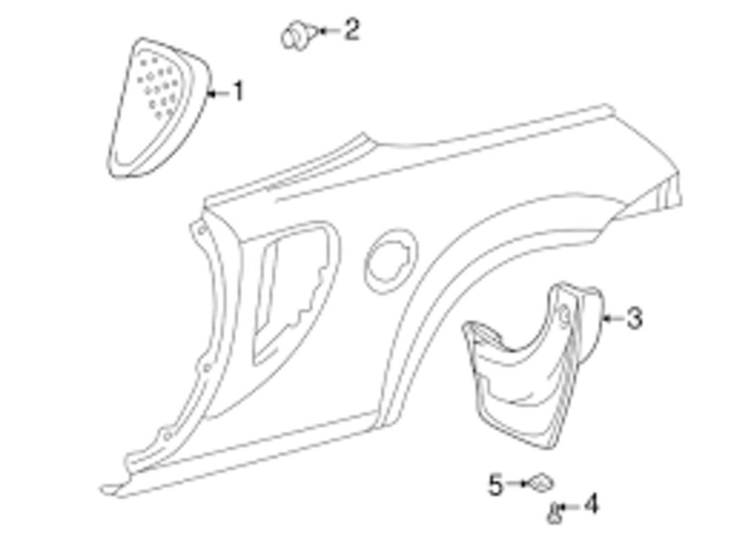 TOYOTA Genuine MR2 SPIDER ZZW30 Quarter Panel Air Inlet Garnish Green