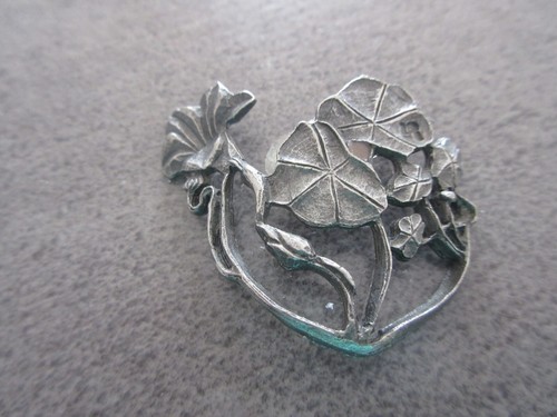 Morceau De Broche Ancienne Art Déco - Aspect Plomb 4x4 Cm - Pour Création Bijou