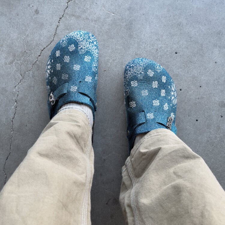 NEW Bravest Studios Denim Paisley Mule Clog Men's Size 8