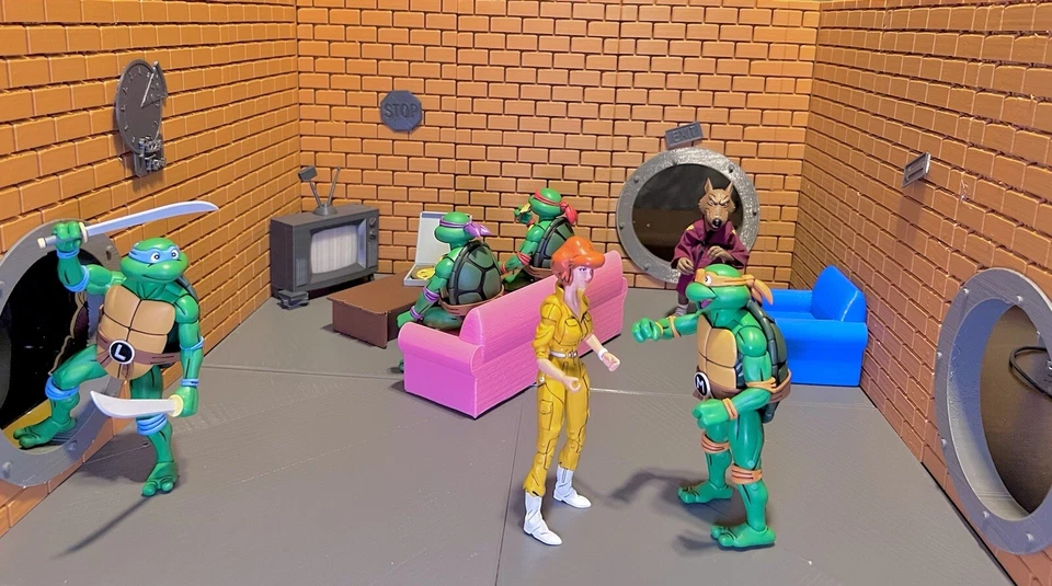 Juego de guarida de tortugas ninja mutantes adolescentes Neca Tmnt *leer Foto 2 de 4