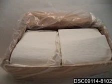 Qty= 300: 8252 TIDI Products, LLC Autoclave Towel, T/P/T, White, 19" x 22"