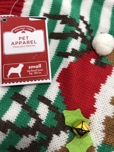 Suéter Navidad Mascota Pequeño Reno con Campana - Imagen 10 de 12