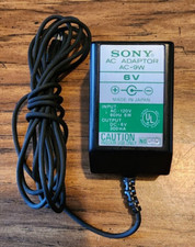 Genuine Sony Walkman AC Adaptor AC-9W 6V OEM Cassette, CD Player Recorder 300mA