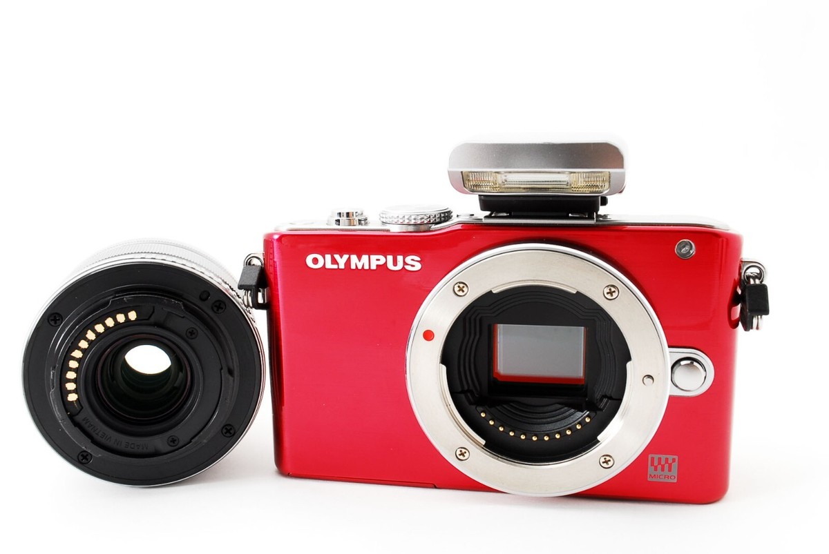 OLYMPUS E−PL3 E-PL3 RED OLYMPUS PEN Lite E-PL3 12.3MP Camera - Red (Kit w/ 14-42mm