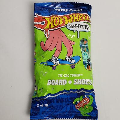 Sonic Hot Wheels Skate Tic Tac Towed Board And Shoes Wacky Pack