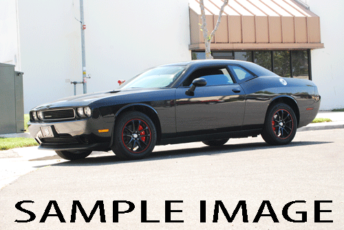 Dodge Challenger R/T 2011-2023 cubiertas de pinza de freno delanteras + traseras rojas "Mopar" MGP - Imagen 7 de 10